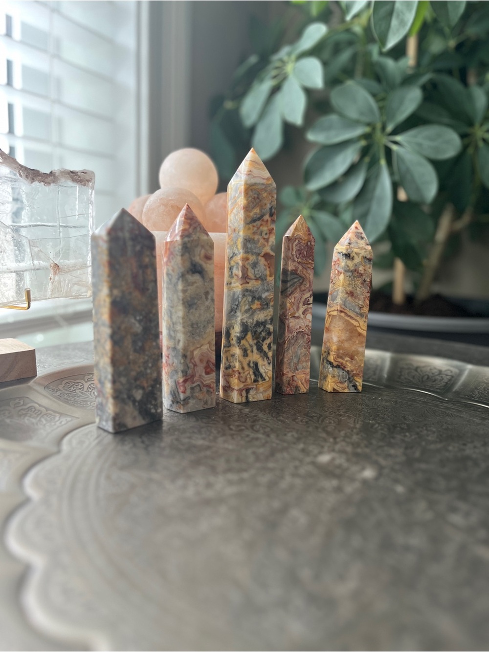 Crazy Lace Agate Tower